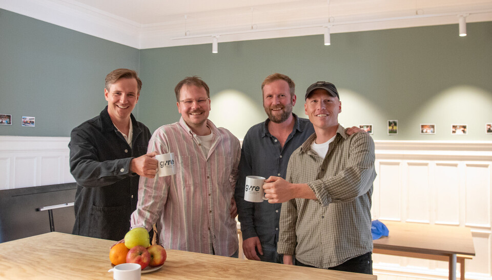 F.v.: Petter Steensland (CCO), Stian Berentsen (CEO), Carl Astrup (CTO) og Kristoffer Due-Sørensen (Managing Director) Gire F.v.: Petter Steensland (CCO), Stian Berentsen (CEO), Carl Astrup (CTO) og Kristoffer Due-Sørensen (Managing Director)