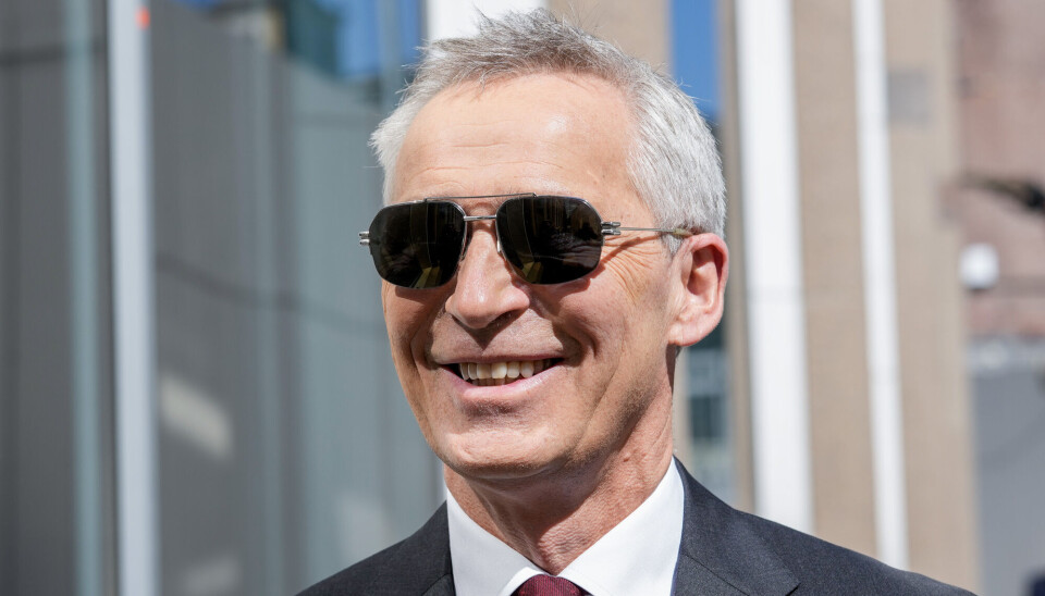 Finansminister Jens Stoltenberg etter pressekonferanse om revidert statsbudsjett.