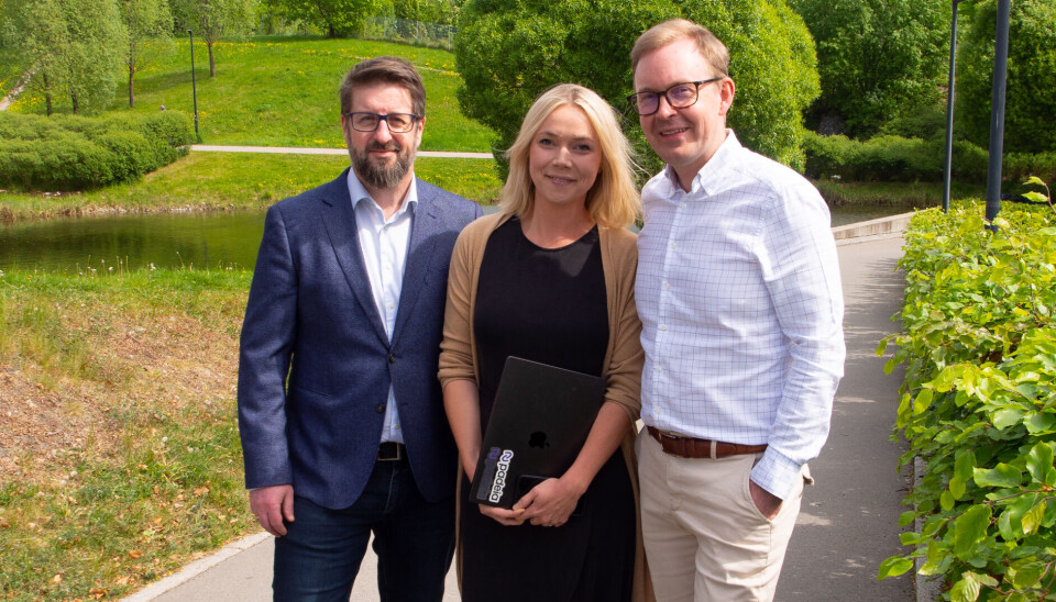 Lars Erik Aas, Karen Dolva og Eivind Bøhn i Padeia.