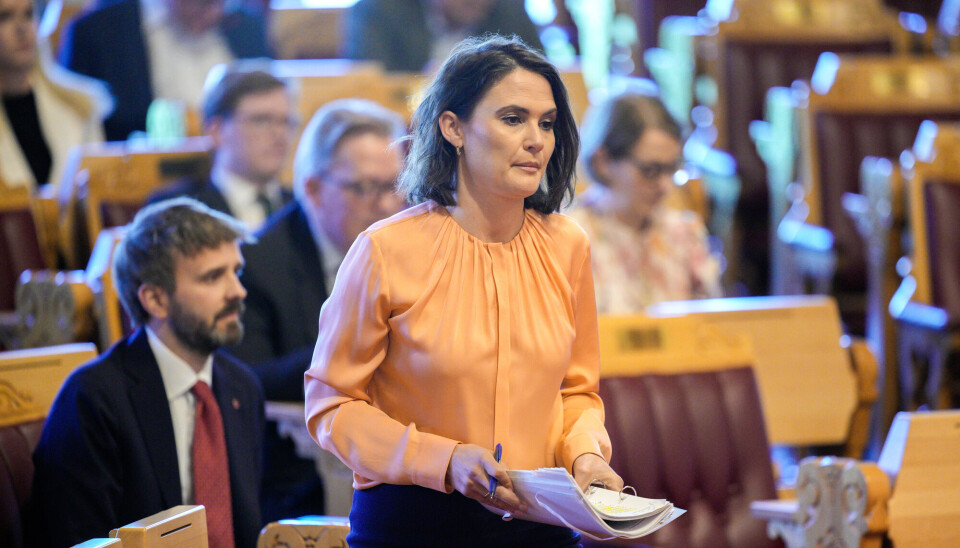 Kunnskapsminister Kari Nessa Nordtun (Ap) under den muntlige spørretimen i Stortinget.