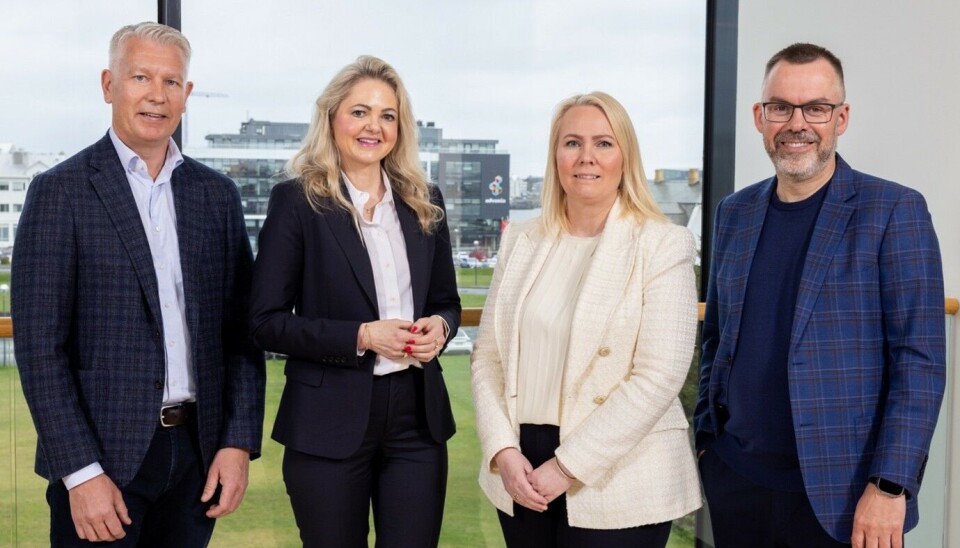 Inngår fondssamarbeid på Island: Fra venstre: Sigurður Viðarsson, landssjef, HILI Island, Eilin Schjetne, administrerende direktør og gründer HILI, Kristbjörg M. Kristinsdóttir, CFO, Stefnir, og Jón Finnbogason, administrerende direktør i Stefnir