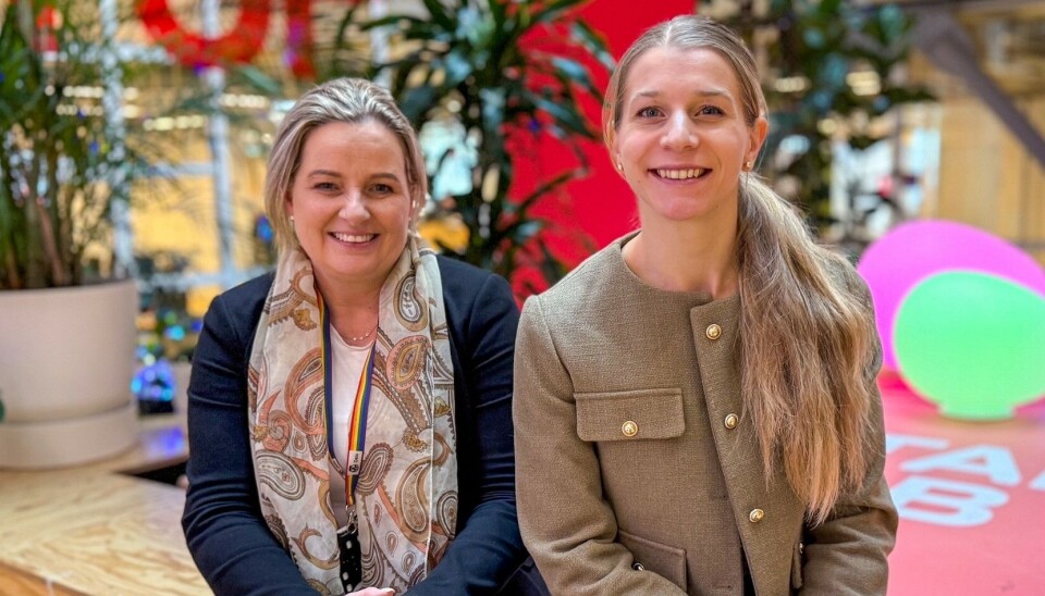 Anita Leirvik North og Ida Lindtvedt Røse i Akershus Fylkeskommune.