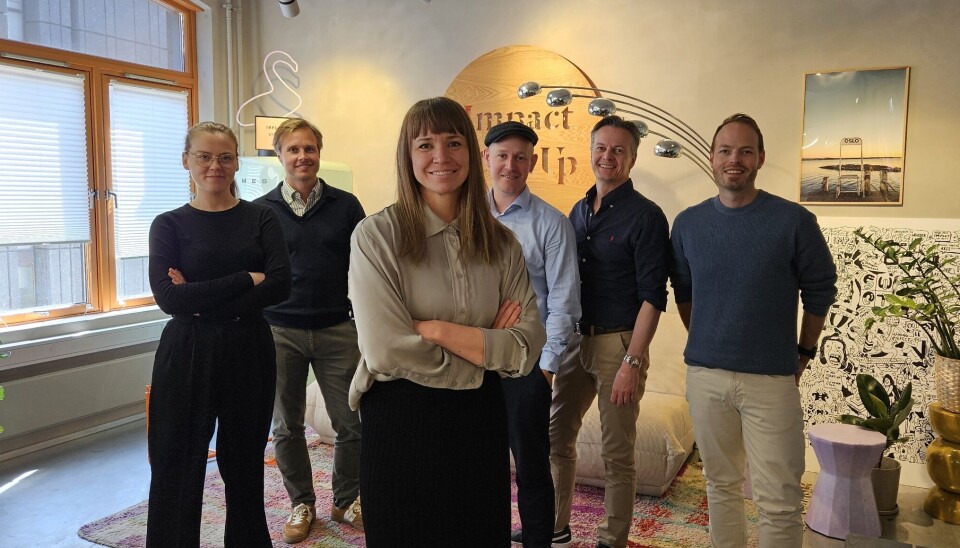 Fra høyre Madicken Schei, Thomas Naas, Marte Sootholtet, Chris Klemmetvold, Geir Landsgård og Jan Tveterås.