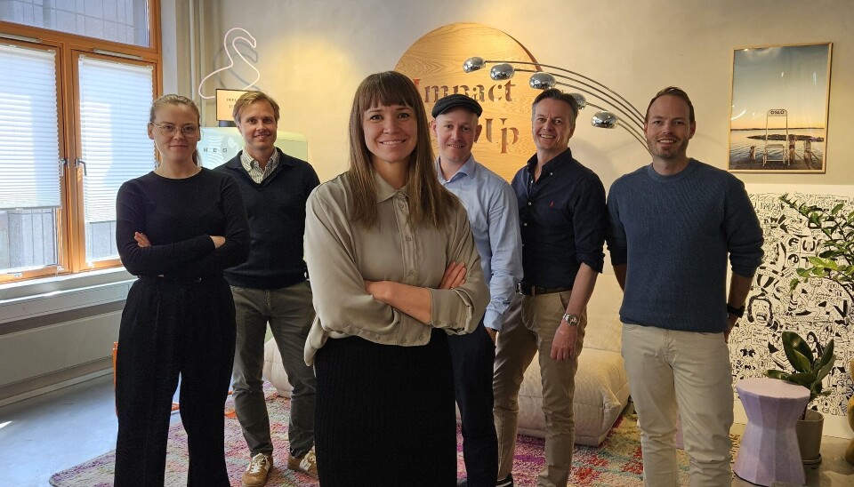 Fra høyre Madicken Schei, Thomas Naas, Marte Sootholtet, Chris Klemmetvold, Geir Landsgård og Jan Tveterås.