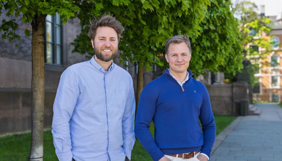 t.v. Henrik Hernes, t.h. Stian Remaad.