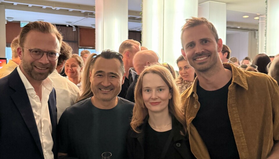 Nikolai Astrup (H), Jørn Lyseggen, Marit Rødevand og Anders Mjåset i Stockholm.