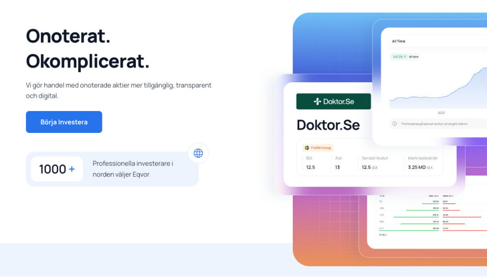 Slik ser det ut når man skal selge startup-aksjer som på Nordnet.