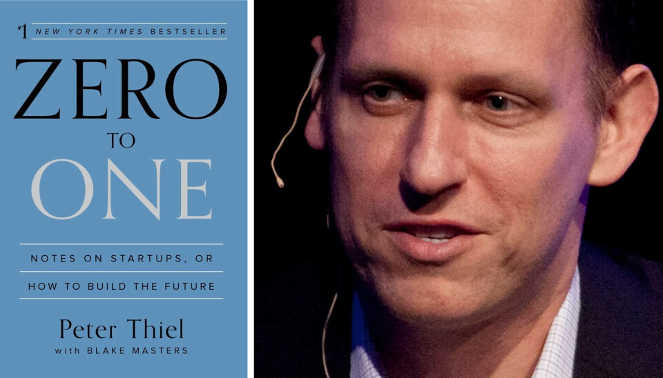 'Zero to One' av Peter Thiel er en populær startup-bok. Zero to One av Peter Thiel er en populær startup-bok.
