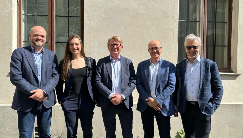 Karl Erik Olsen, Inga Strümke, Karl Erik Olsen, Olav Lysne og Espen Kjølberg. (John Markus Lervik var ikke tilstedet da bildet ble tatt.