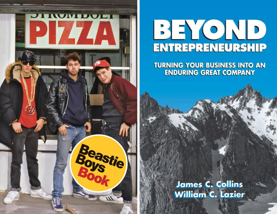 Beastie Boys Book av Michael Diamond og Adam Horovitz og Beyond Entrepreneurship av James Collins og William C. Lazier. Beastie Boys Book av Michael Diamond og Adam Horovitz og Beyond Entrepreneurship av James Collins og William C. Lazier.