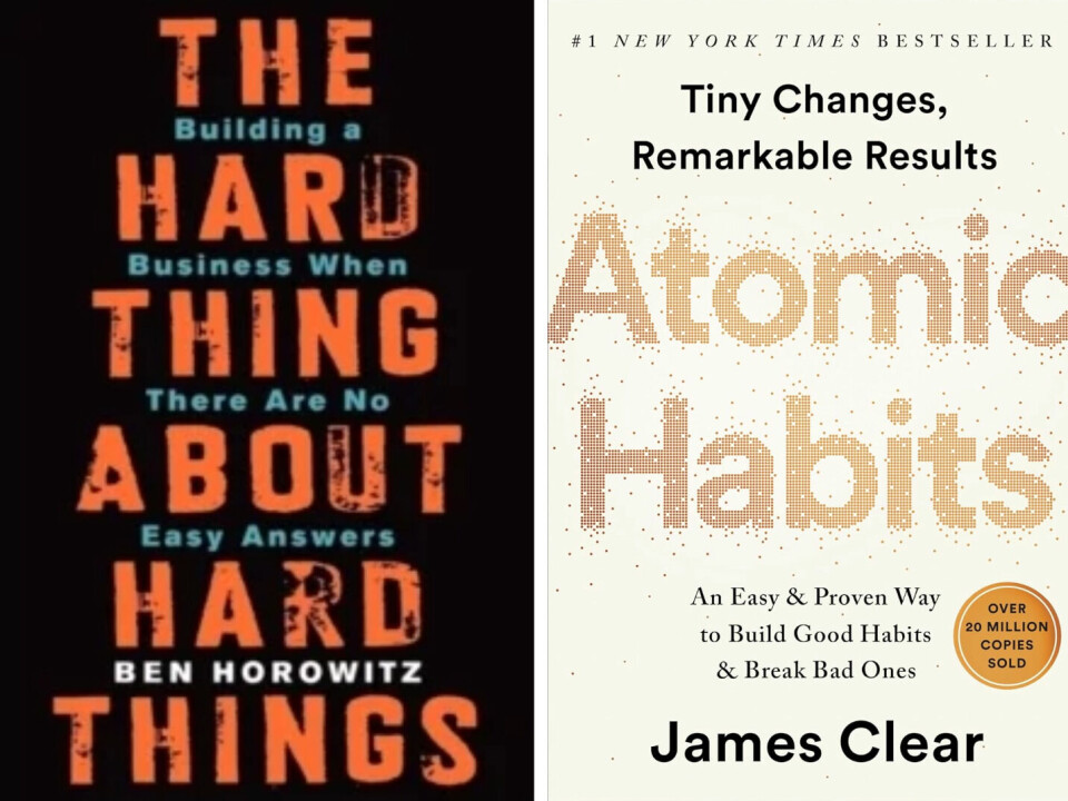 The Hard Thing About Hard Things - Building a Business When There Are No Easy Answers av Ben Horowitz og Atomic Habits av James Clear. The Hard Thing About Hard Things - Building a Business When There Are No Easy Answers av Ben Horowitz og Atomic Habits av James Clear.