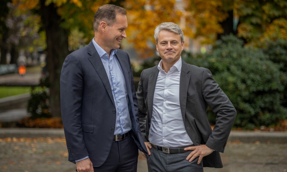 Knut Grotli (fra venstre) og Andreas Vik i Aider.
