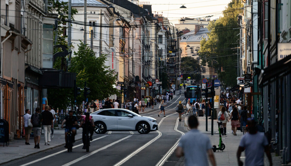 Glint Solar-profilen er stor fan av den sommeren i Oslo. Bilde fra Oslo sentrum.