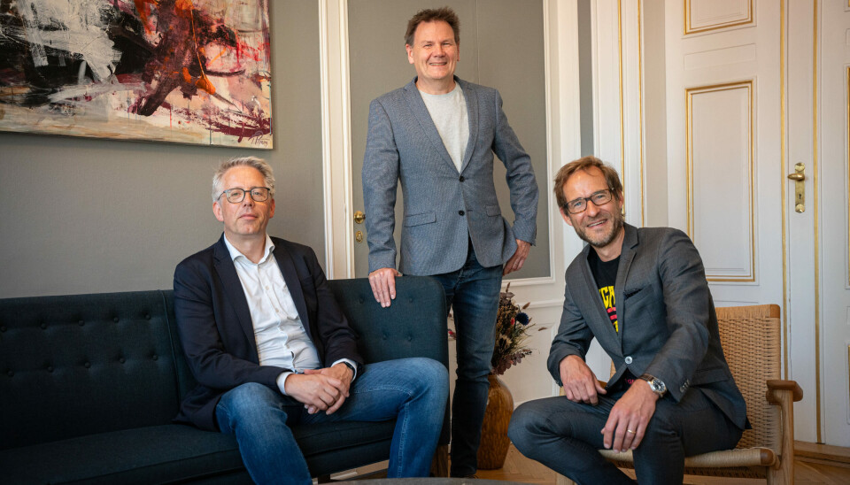 Maarten Wegdam, Wil Janssen og Asger Hattel er blitt enige om oppkjøp.