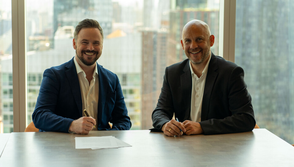 Leder Marcus Andreas Olsen i ZNL med Sebastian Heinz som er CEO i HPB.