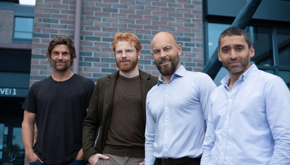 Fra venstre: Arnulf Refsnes, Alexander Skage, CEO Børge Hansen og Rupak Dey, alle i Davidhorn.