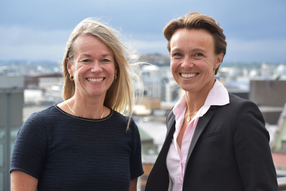 Kjersti Høklingen (fra venstre) og Karianne Melleby går inn i Highsoft som henholdvis styremedlem og styreleder.