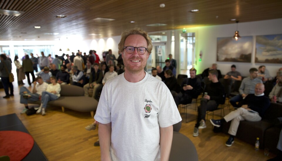 Erlend Hausken i Startuplab under Innovasjonsuken Opp i Bergen.