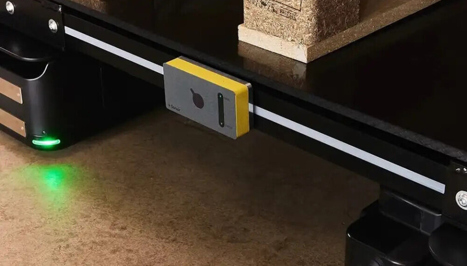 Sonairs boks festet på en robot.