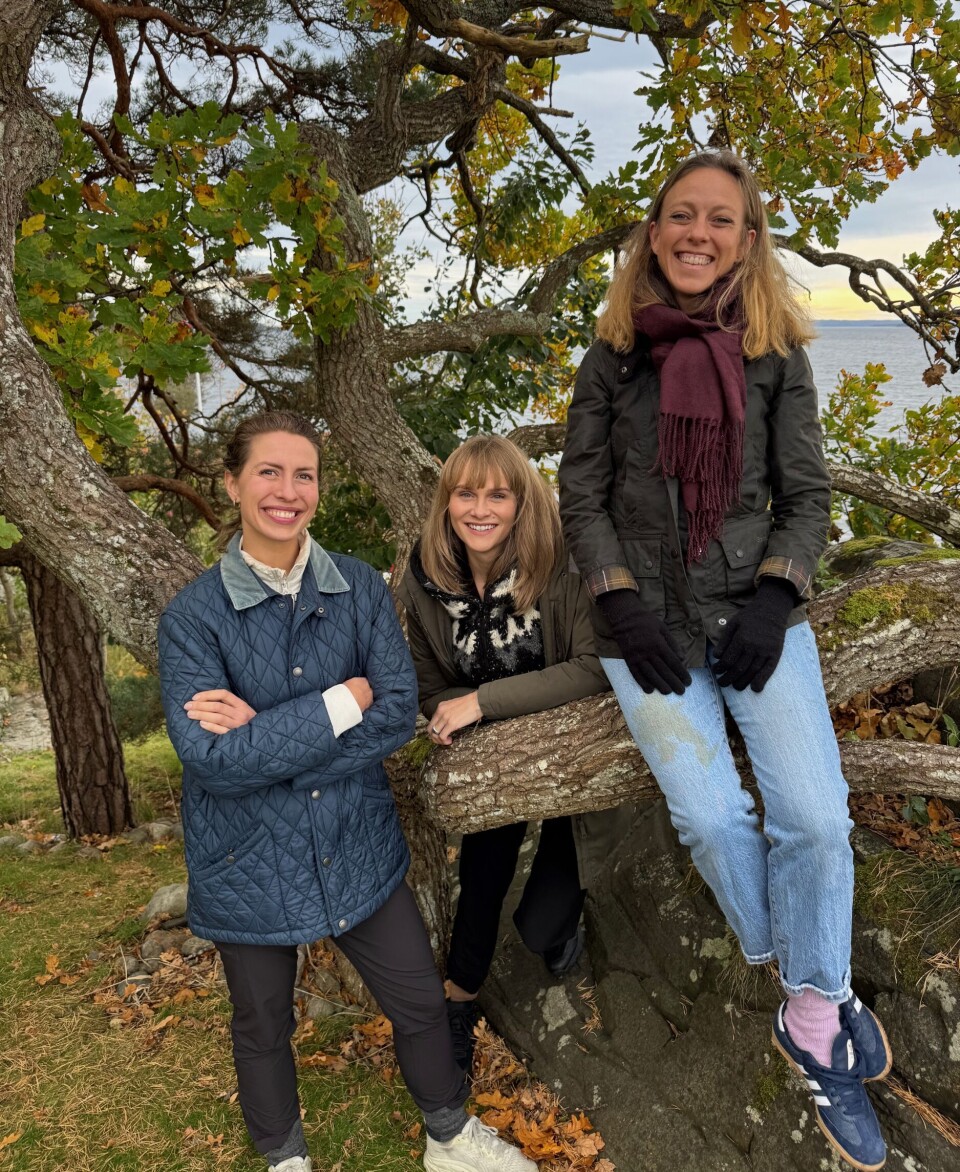 Nina Heir (COO) i Noora, avtroppende sjef Lauga Oskarsdottir og påtroppende sjef Ingeborg Gjærum.