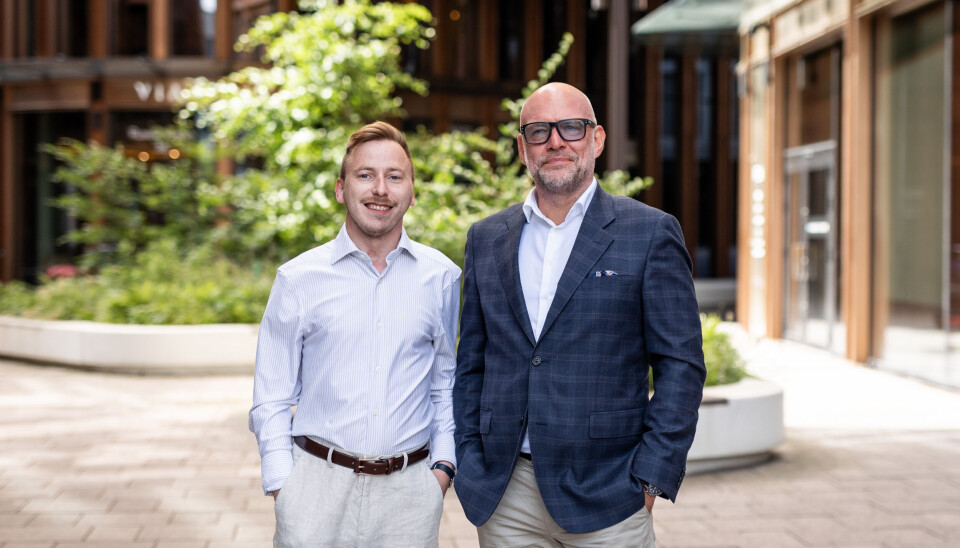 Fra venstre: Robin Skog, Co-Founder og forretningsutvikler i Prosper AI, og Per Haakon Lomsdalen, CEO i Spir.