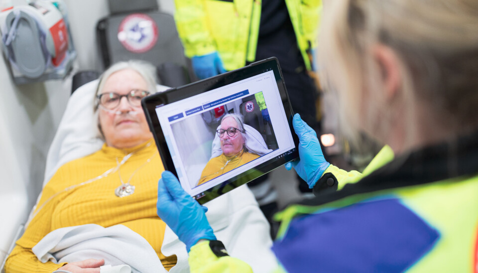 Her bruker helsepersonell løsningen fra Bliksund.