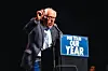 Bernie Sanders snakker på et valgarrangement i Brooklyn i New York 18. juni 2026.