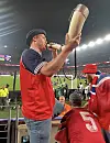 Halvor Berg på stadion i USA.