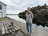 Marie Mostad forteller om en preget stemning der hun er på en samling utenfnor Bergen.