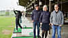 Atle Revheim Hansen (fra venstre), Heidi Wullum og Harald Myklebust Tveit i Turfpal.