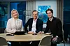 Solveig Engebretsen (kommersiell leder i Dr.Dropin Bedrift), konserndirektør Even Westerveld i DNB og Erik Ruhs.